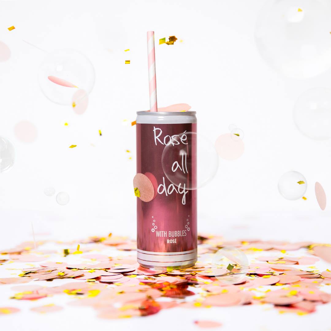 Rosé All Day Sparkles with Debut of New Bubbly in a Can Wine Industry