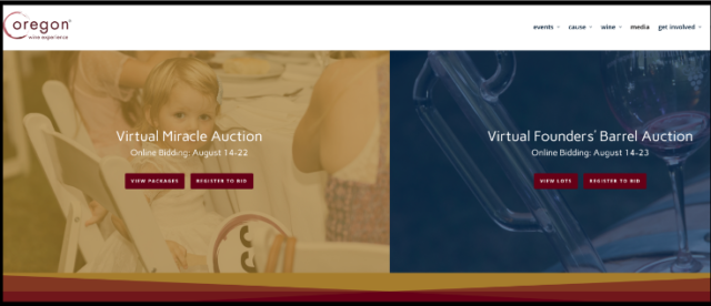Online Wine Auction Graphic