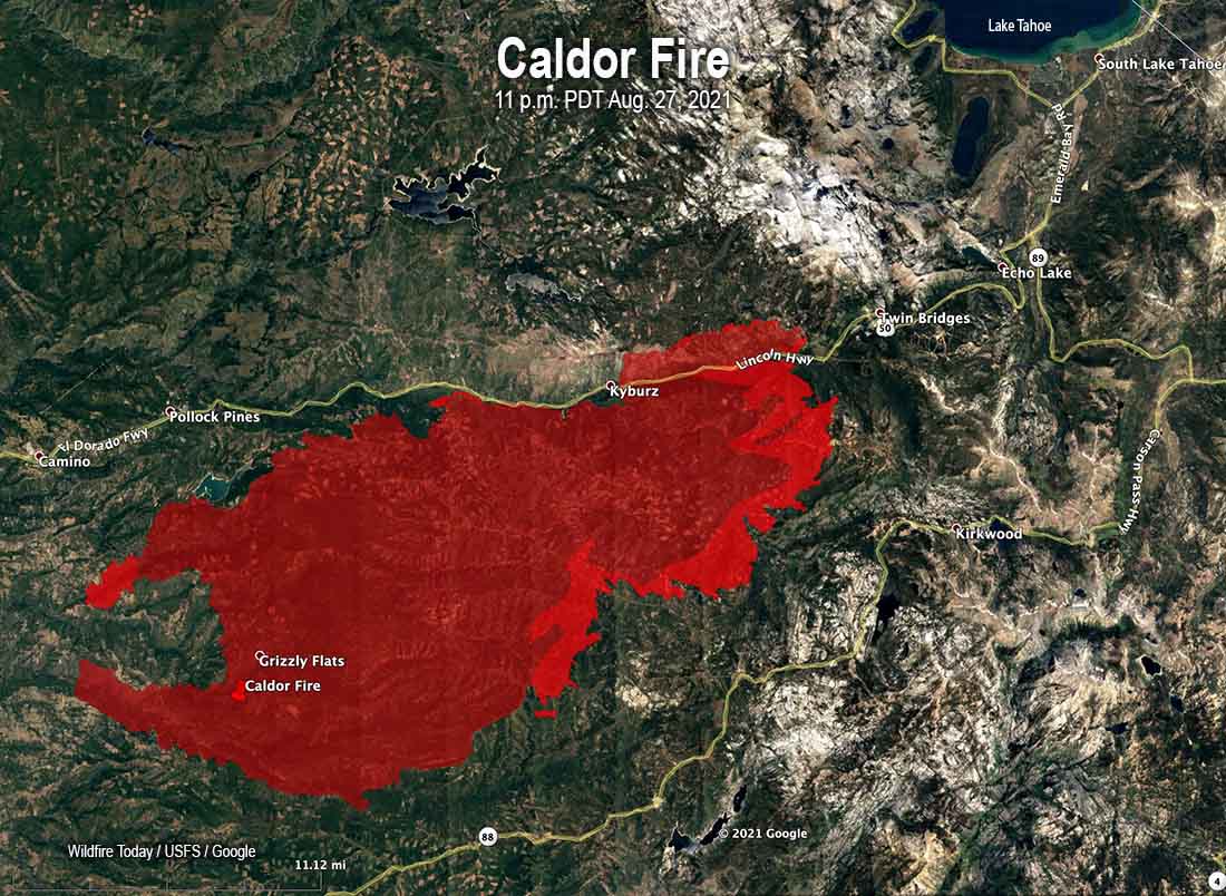 Caldor Fire Map / Courtesy