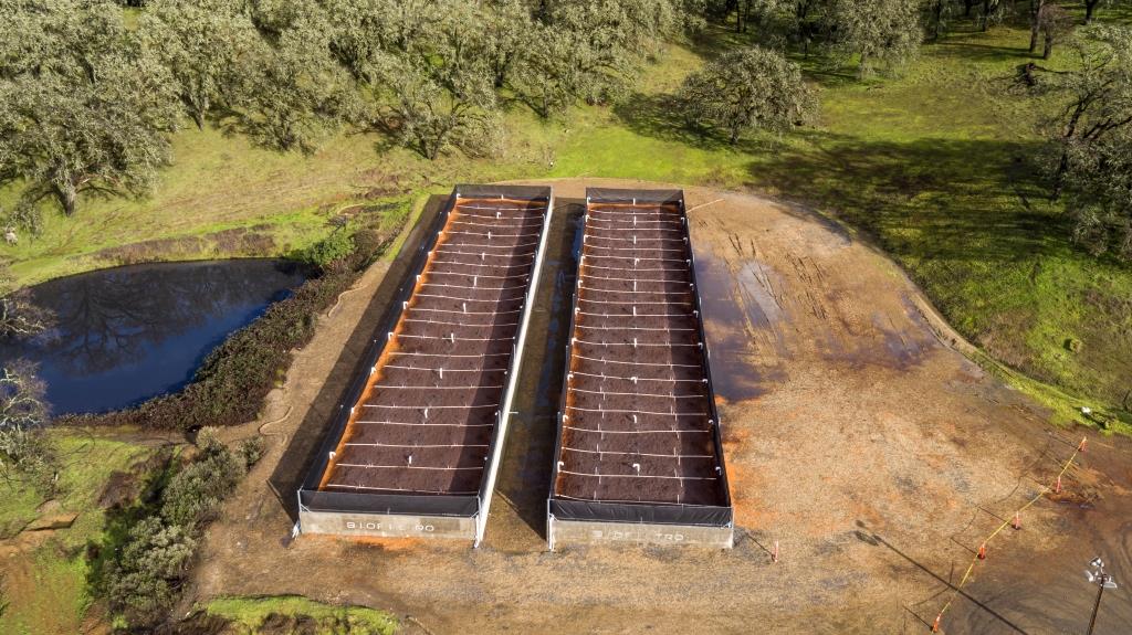 Aerial view of the worm farm at Fetzer Vineyards in Hopland, Calif. / Courtesy Fetzer Vineayrds