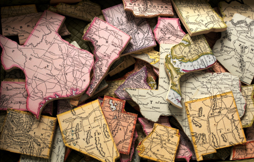 United States Jigsaw Puzzle Pieces
