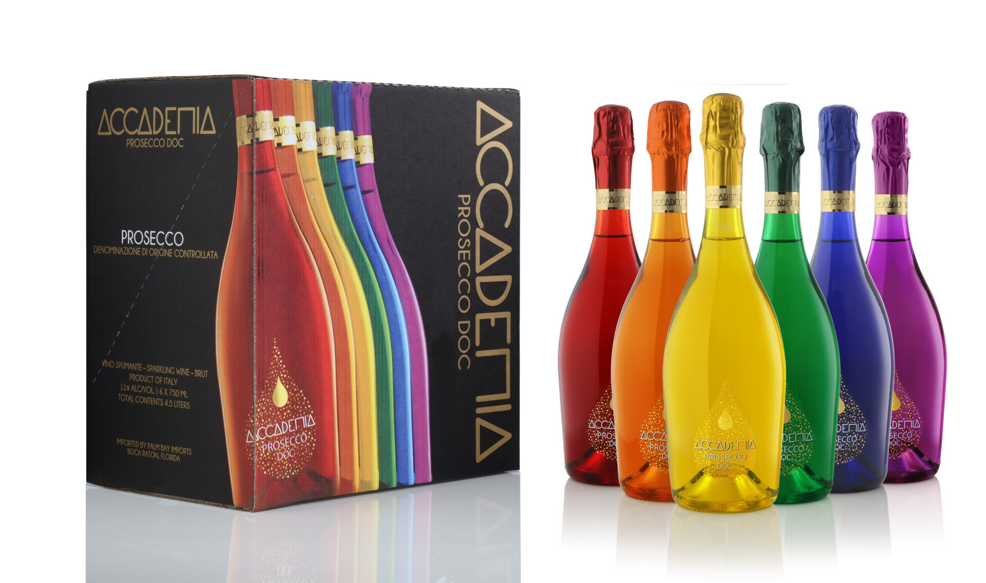 Bottega SpA's Accademia Prosecco Rainbow Collection celebrates the LGBTQ+ community / Courtesy Bottega SpA