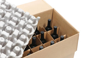 Secure shipping for a case of wine.