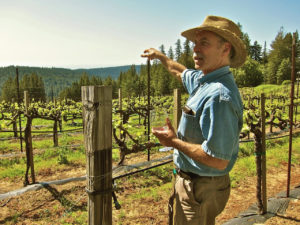 California List member David Hirsch in his Fort Ross-Seaview AVA vineyard