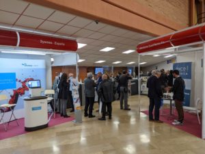 Networking and company booths at Enoforum Spain