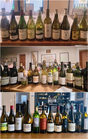 Sampling of globally sourced wines from three of Victor Book Club’s recent meetings